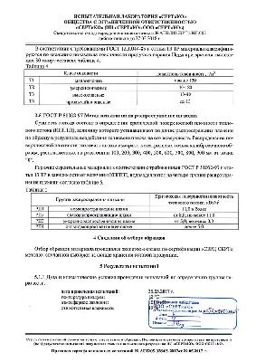 Протокол сертификационных испытаний